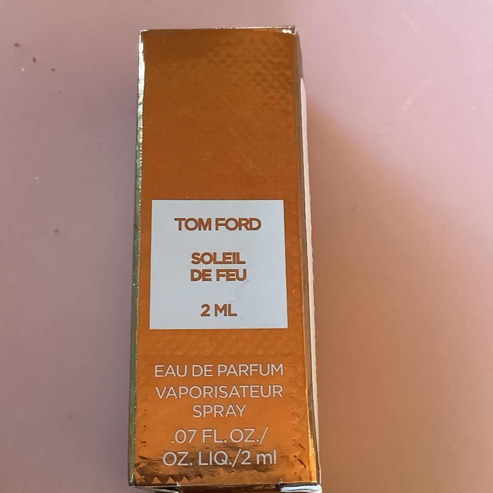 Tom Ford Soleil de Feu 2ml Sample - Metallic Orange Box perfum sample